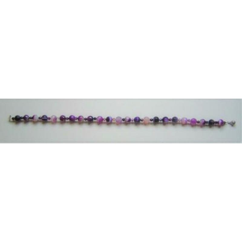 Handgemaakte ketting met geslepen AGAAT Unica