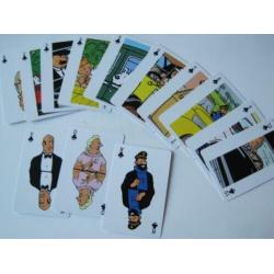speelkaarten - kaartspel van Kuifje - TinTin - Franse versie