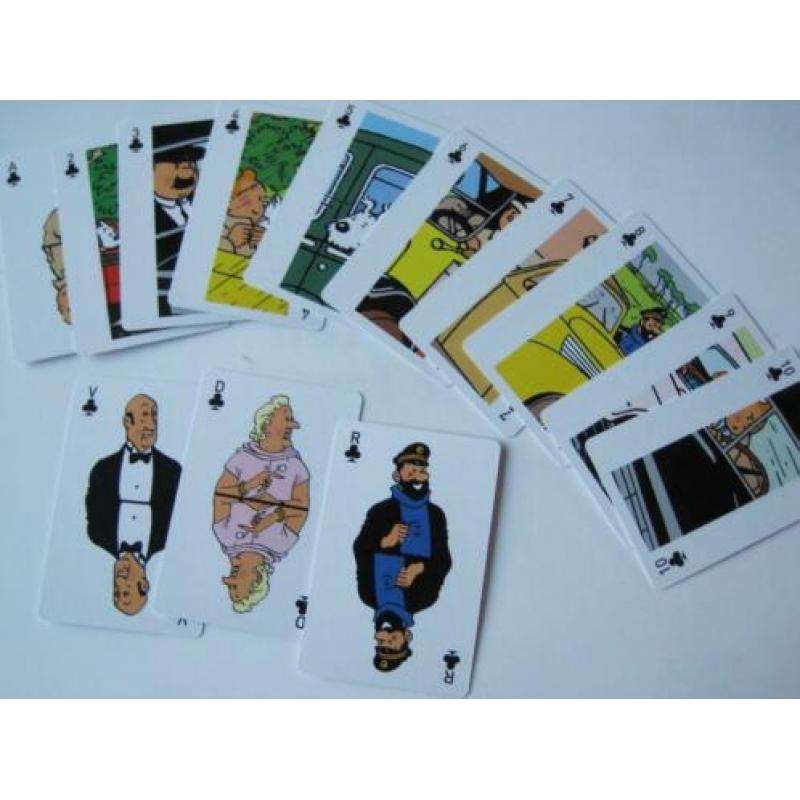 speelkaarten - kaartspel van Kuifje - TinTin - Franse versie
