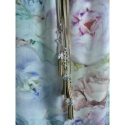 Romantische pastel blouse + sjaal van Caroline Biss maat 38
