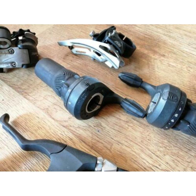 SRAM 7.0 / 9.0 derailleurs, shifters en remset
