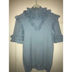 Reinders Monique ruffle top korte mouw maat L