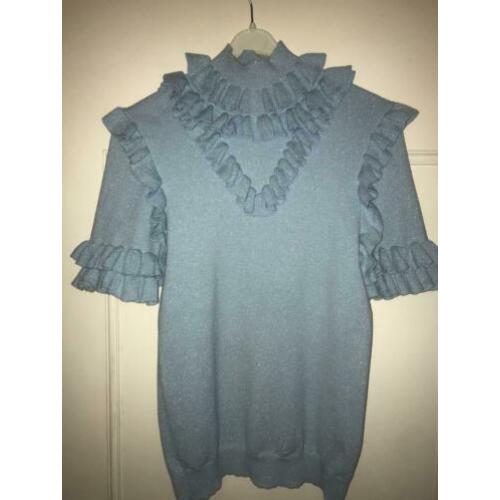 Reinders Monique ruffle top korte mouw maat L