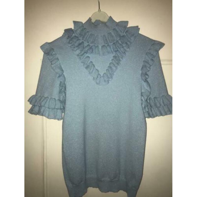 Reinders Monique ruffle top korte mouw maat L
