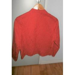 Mooi LIV jasje rood mt 42 valt als 40 met ritsje (nieuw)