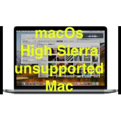 macOS High Sierra 10.13.6 USB voor niet ondersteunde Mac!