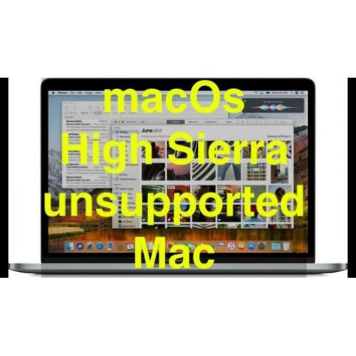 macOS High Sierra 10.13.6 USB voor niet ondersteunde Mac!