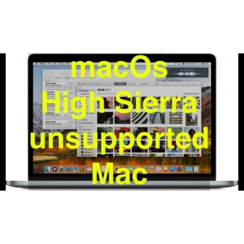 macOS High Sierra 10.13.6 USB voor niet ondersteunde Mac!