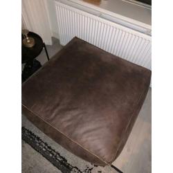 Grote poef 90x90 bruin