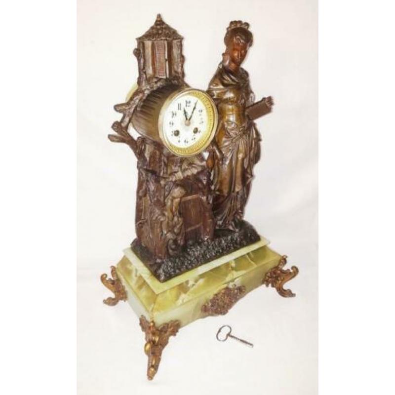 antieke franse pendule . circa 1860.
