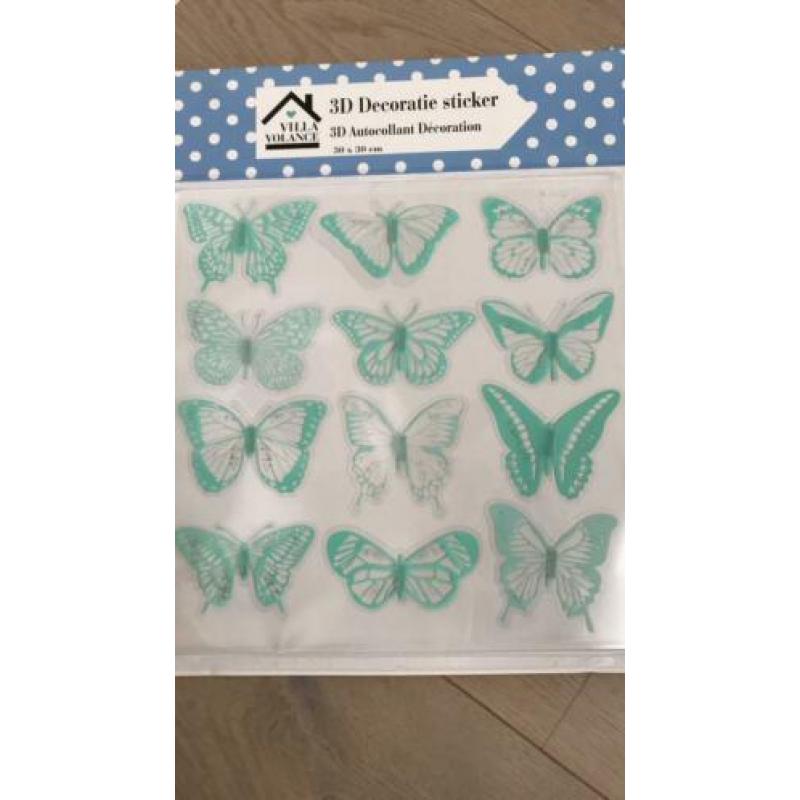 3D decoratieve stickers vlinders