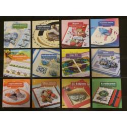 Hobby-boekjes Kaartenmaken serie van 12 boekjes.