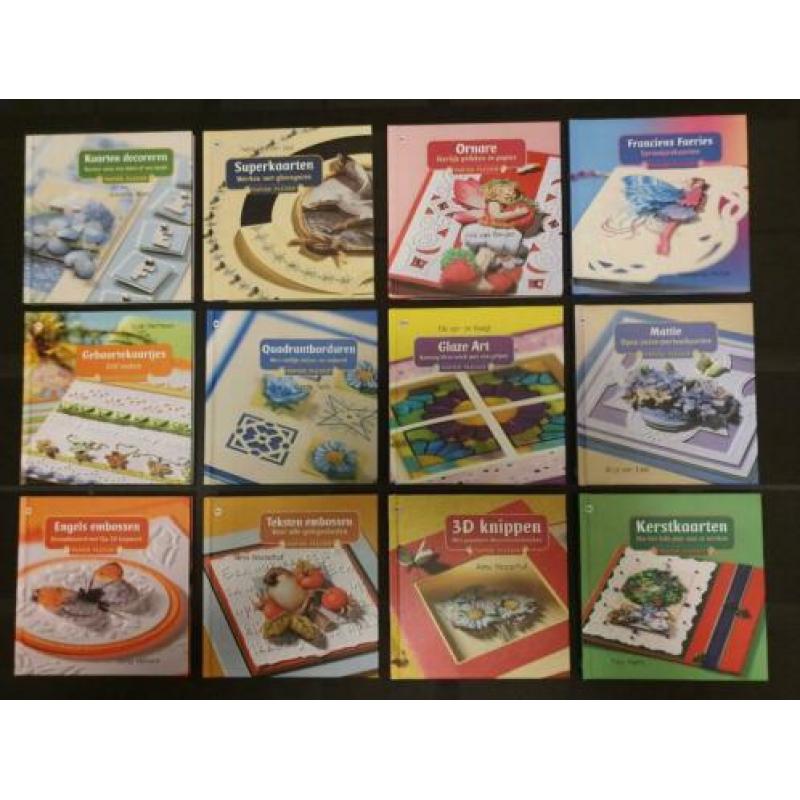 Hobby-boekjes Kaartenmaken serie van 12 boekjes.