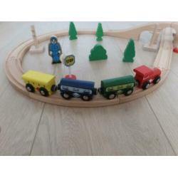 Houten treinset