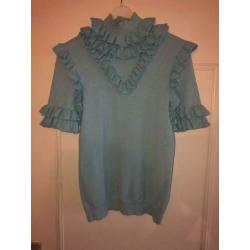 Reinders Monique ruffle top korte mouw maat L