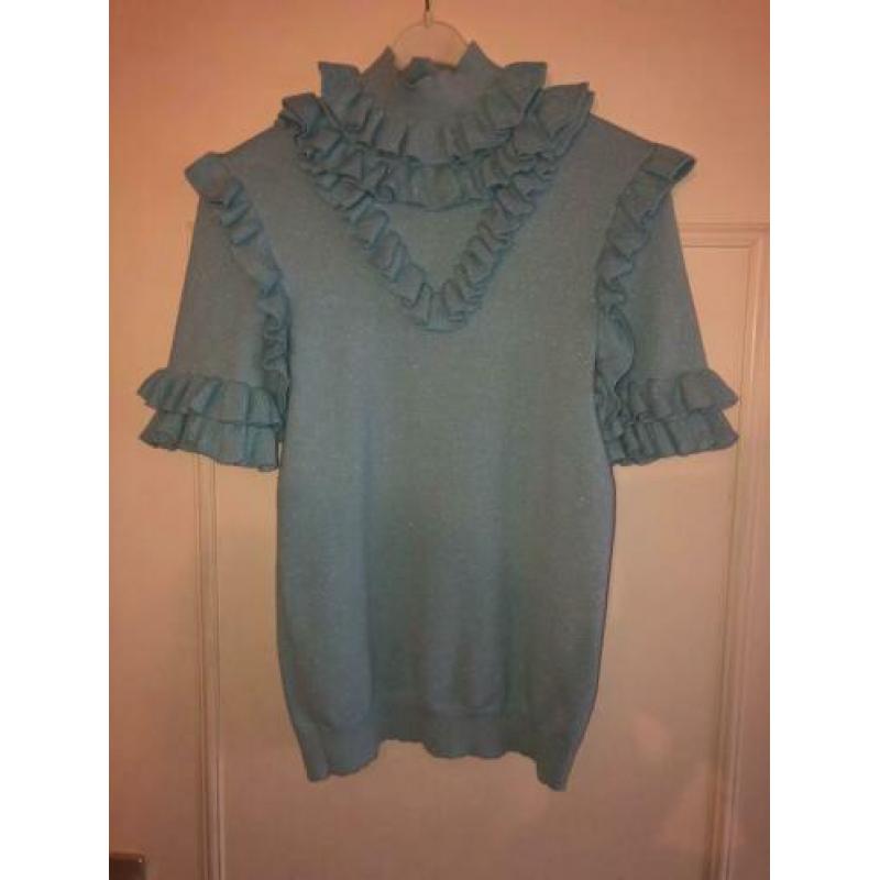 Reinders Monique ruffle top korte mouw maat L