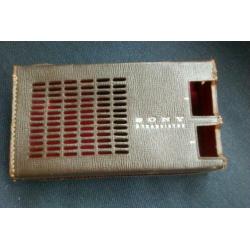 Transistor hoesje 3x national r-1016 hoog 10 cm breed 6,5 cm