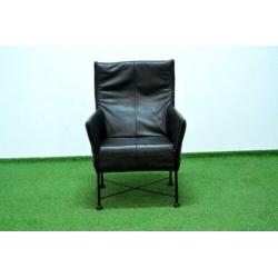??ZGAN bruine leren Montis Charly design fauteuil