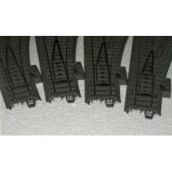 Marklin 24612 Wissels Rechts - 4 stuks - Gebruikt