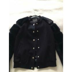 Nikkie blauwe fur bomber mt 32