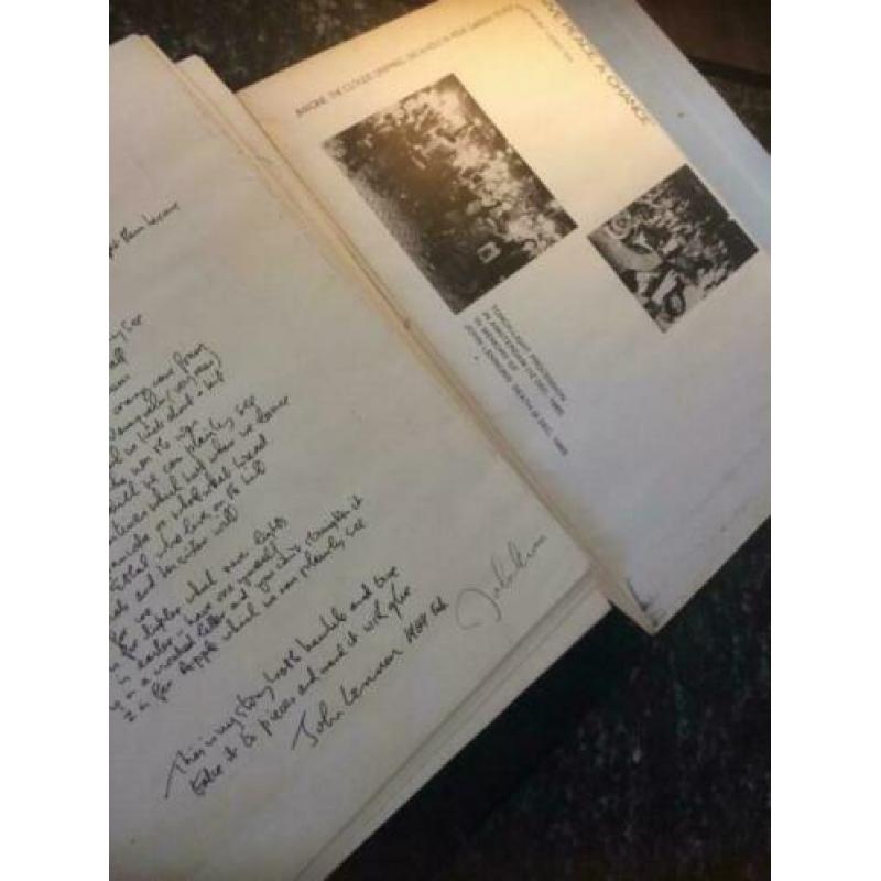John Lennon ‘bag one’ map. Collectors item