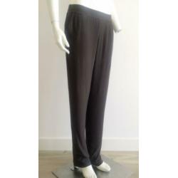 NEW Dames 42/44/L TRANSFER Broek donker Bruin zomer viscose