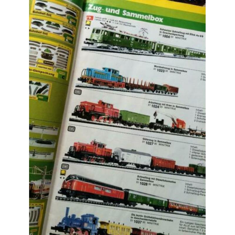 TRIX / MINITRX treinen catalogus uit 1975/76
