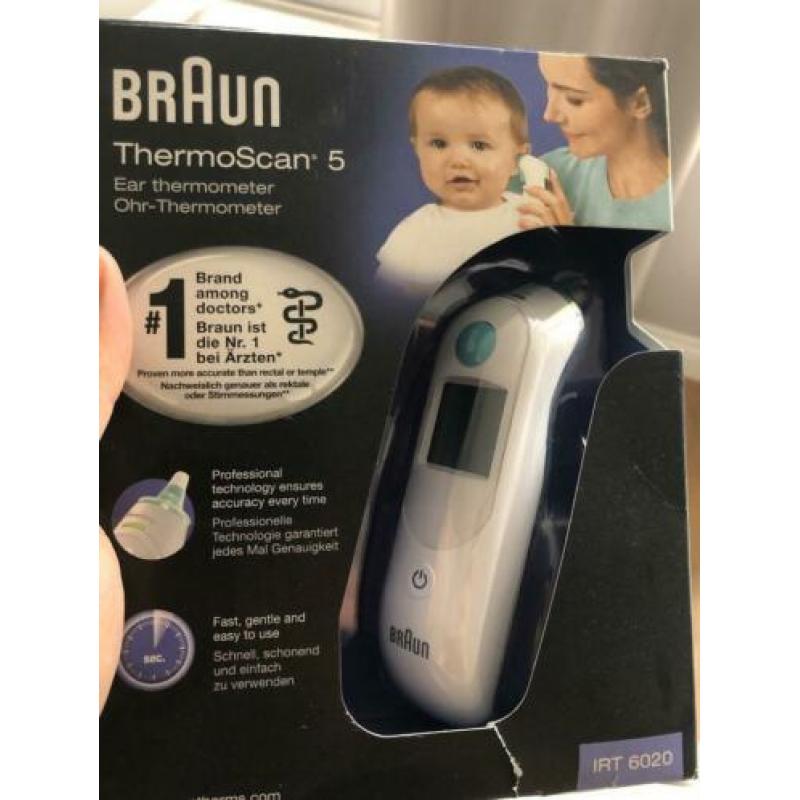 Braun thermoscan 5 ongebruikt en nieuw in doos