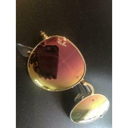 Ray-ban folding pink gold