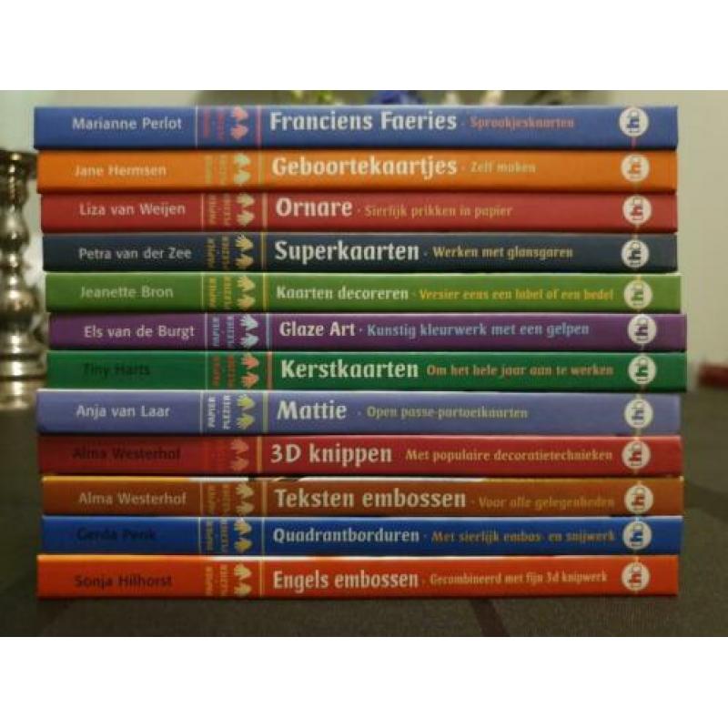 Hobby-boekjes Kaartenmaken serie van 12 boekjes.