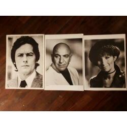 3 karton posters Alan Delon Telly Savalas Barbra Streisand