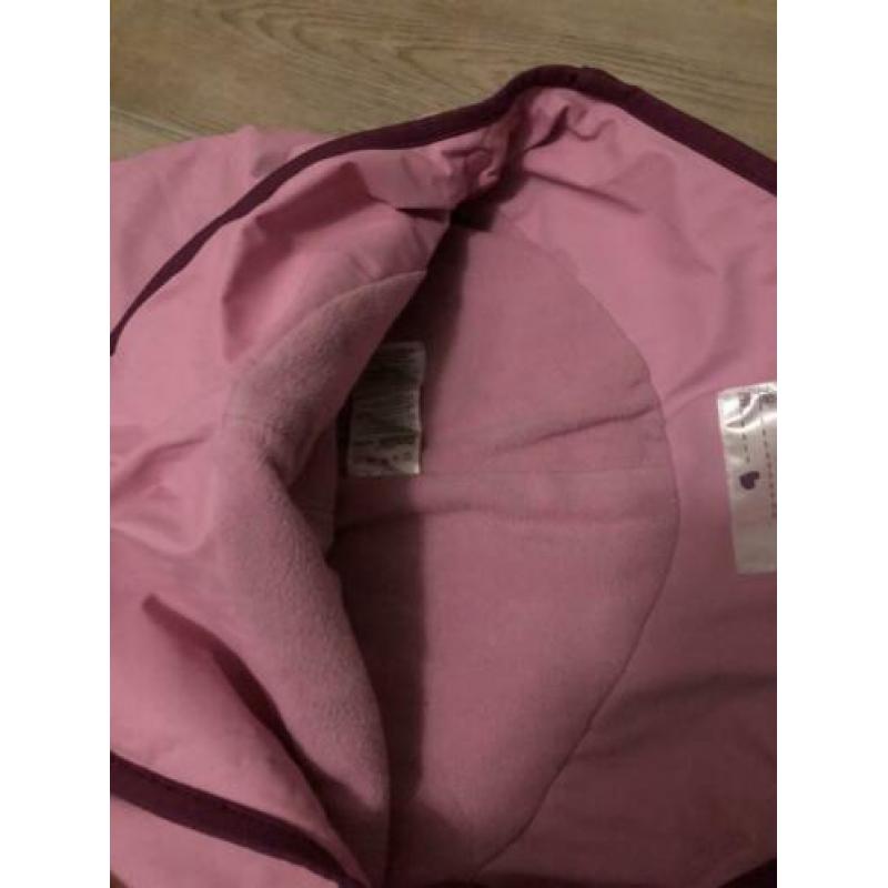Roze skipak/ ski broek maat 122 / 128