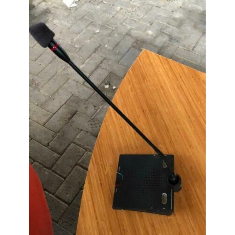 microfoons + conferentiesets in flycase met versterker
