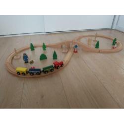 Houten treinset