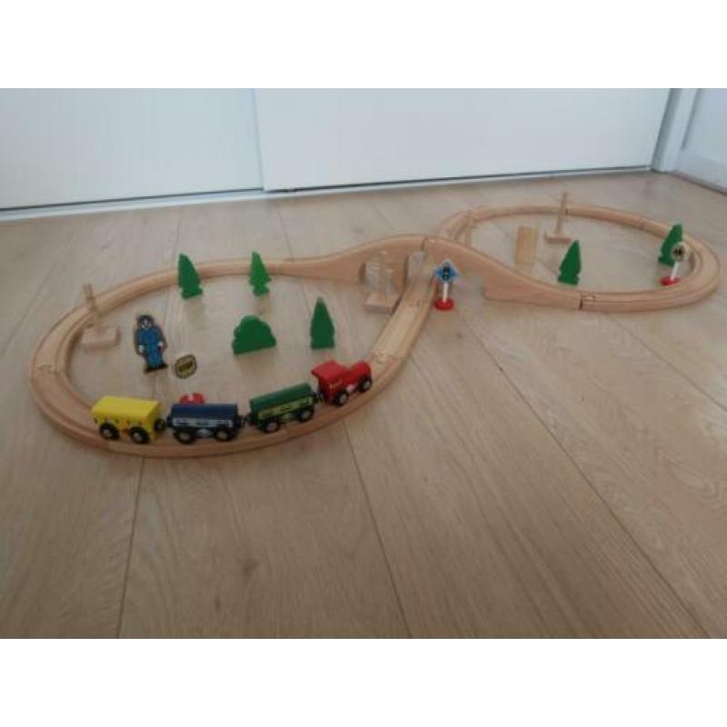 Houten treinset