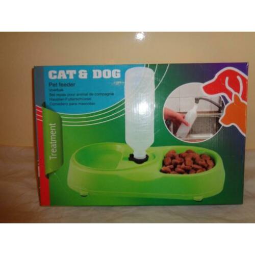 voer en drinkbak./cat&dog pet feeder
