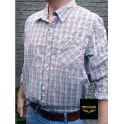PME LEGEND longsleeve kleurige geruite shirt mt 3XL
