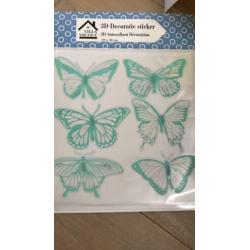 3D decoratieve stickers vlinders