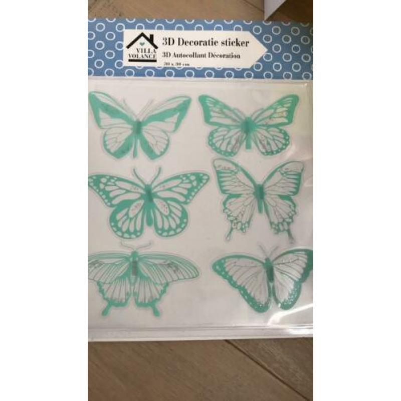 3D decoratieve stickers vlinders
