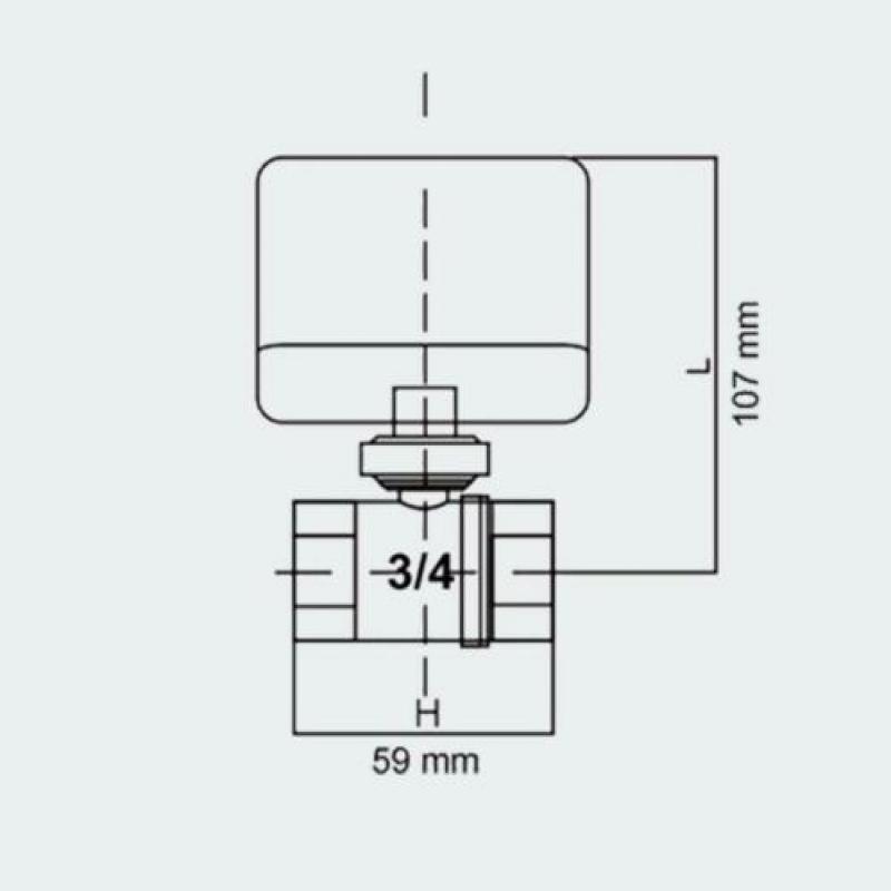 3-weg kogelkraan 3 / 4 " Zone Valve DQ320