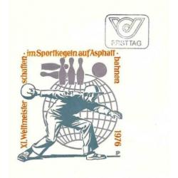 FDC Oostenrijk 1976 Sportkegeln