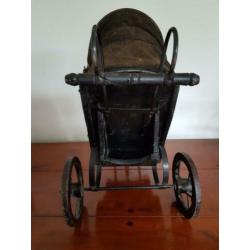 vintage poppen wandelwagen hoogte 40 cm