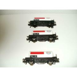 3 stuks marklin tankwagon van esso Ho no 4441.
