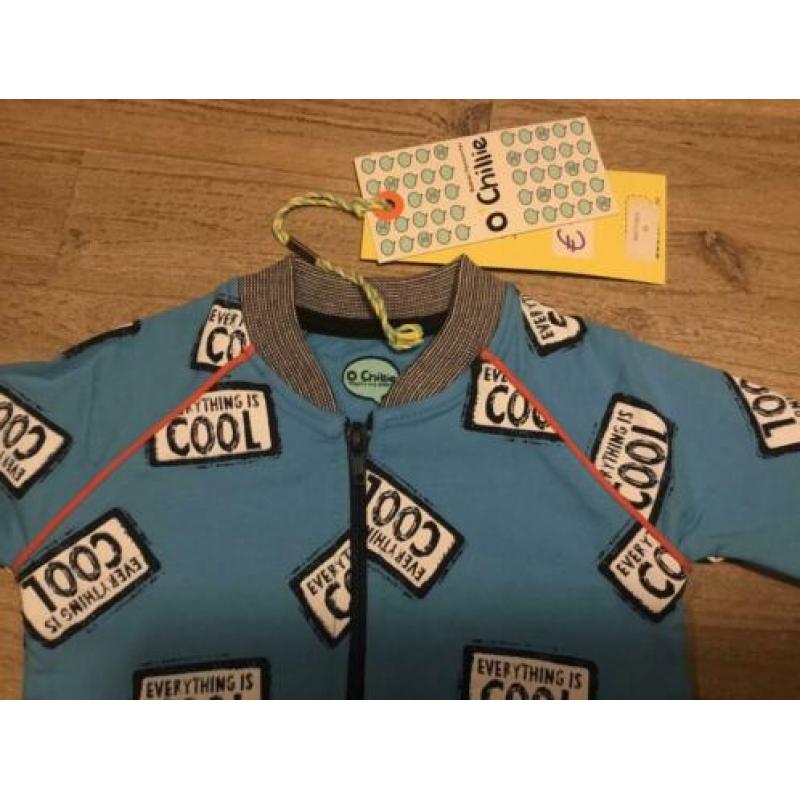 Nieuw vest O’Chillie blauw met tekstvlakken lente 68