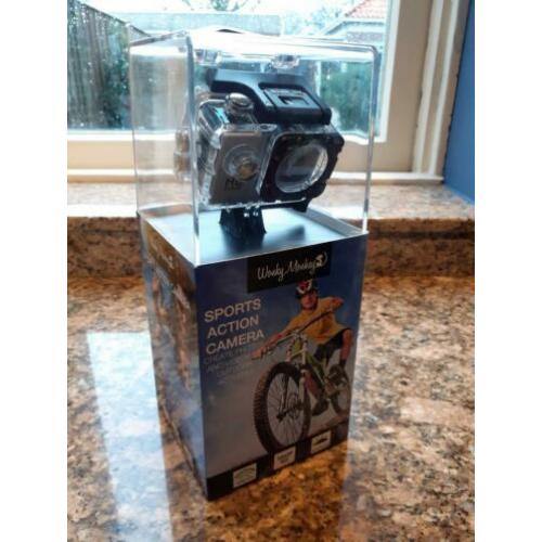 Wonky Monkey sports action camera, ongebruikt in verpakking
