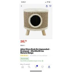Mand voor de kat om in te liggen- op te zitten- nieuw!!