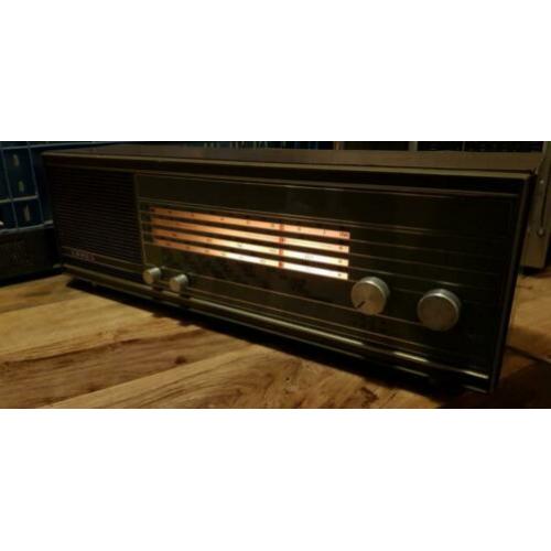 Oude tafel radio's Loewe opta, Philips, Erres en cosmel