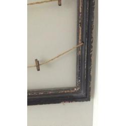 Houten hangrek voor kaarten en foto’s, Brocante lijst