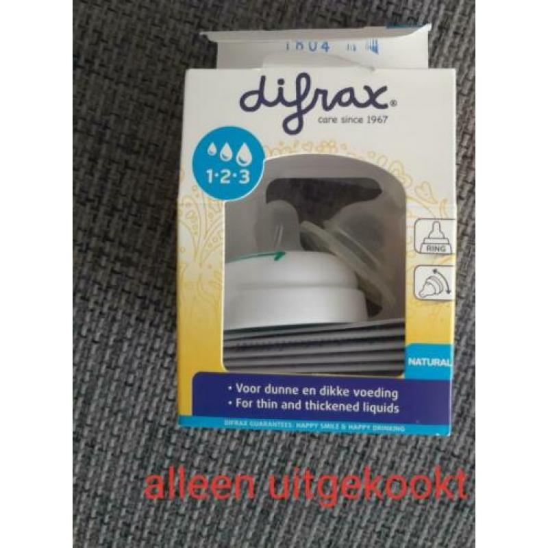 Difrax flessen en flesspenen 123 maat S