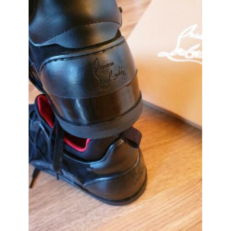 New Christian Louboutin Hott Suede Black Sneakers Maat 43